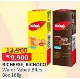 Promo Harga RICHEESE, RICHOCO Wafer Nabati Bites Box 168g  - Indomaret