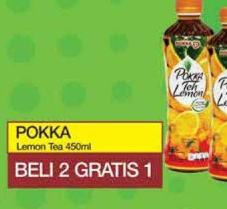 Promo Harga POKKA Minuman Teh Lemon Tea 450 ml - Yogya