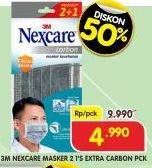 Promo Harga 3m Nexcare Masker Carbon 2 pcs - Superindo