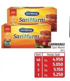 Promo Harga Sariwangi Teh Sari Murni 25 pcs - Lotte Grosir