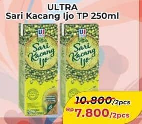 Promo Harga Ultra Sari Kacang Ijo 250 ml - Alfamart