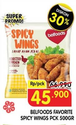 Promo Harga Belfoods Spicy Wings 500 gr - Superindo