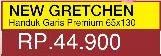 Promo Harga NEW GRETCHEN Handuk Mandi Garis Premium 65x130  - Yogya