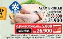 Promo Harga Ayam Broiler 700 gr - LotteMart