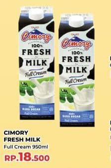 Promo Harga Cimory Fresh Milk Full Cream 950 ml - Yogya