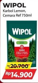 Promo Harga Wipol Karbol Wangi Lemon, Cemara 750 ml - Alfamidi