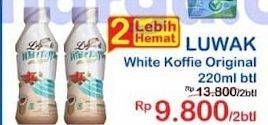 Promo Harga Luwak White Koffie Ready To Drink Original 220 ml - Indomaret