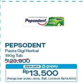 Promo Harga Pepsodent Pasta Gigi Action 123 Herbal 190 gr - Indomaret