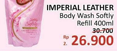 Promo Harga CUSSONS IMPERIAL LEATHER Body Wash Softly 400 ml - Alfamidi