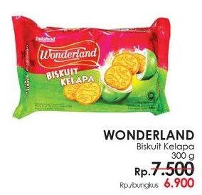 Promo Harga WONDERLAND Biscuit Kelapa 300 gr - Lotte Grosir