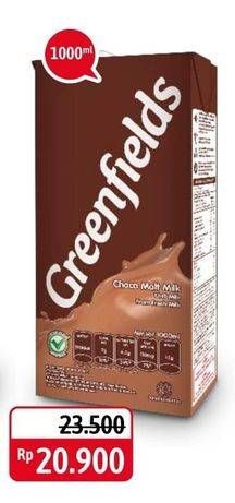 Promo Harga GREENFIELDS Fresh Milk Choco Malt 1000 ml - Alfamidi