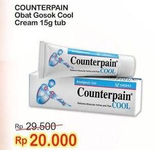 Promo Harga COUNTERPAIN Obat Gosok Cream Cool 15 gr - Indomaret