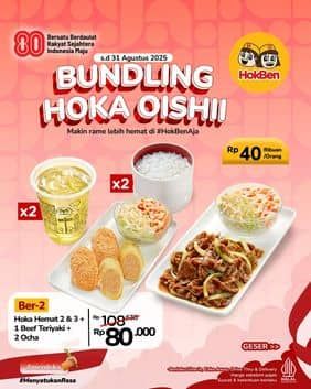Promo Harga Bundling Hoka Oishii  - HokBen