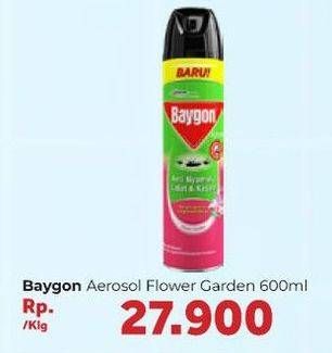 Promo Harga BAYGON Insektisida Spray Flower Garden 600 ml - Carrefour