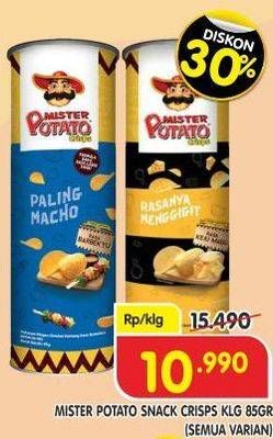 Promo Harga MISTER POTATO Snack Crisps All Variants 85 gr - Superindo