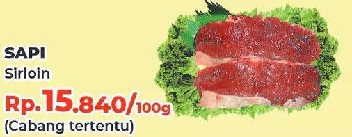 Promo Harga Daging Has Luar (Daging Sirloin) per 100 gr - Yogya