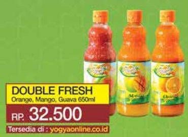 Promo Harga Double Fresh Drink Concentrate Orange, Mango, Guava 650 ml - Yogya