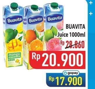 Promo Harga Buavita Fresh Juice 1000 ml - Hypermart