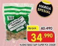 Promo Harga Kusno Bakso Sapi Super 250 gr - Superindo