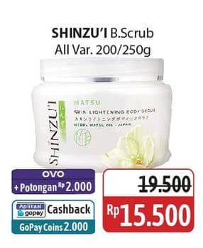 Promo Harga Shinzui Body Scrub All Variants 200 gr - Alfamidi