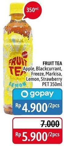 Promo Harga SOSRO Fruit Tea Markisa, Stroberi, Apple, Blackcurrant, Freeze, Lemon 350 ml - Alfamidi