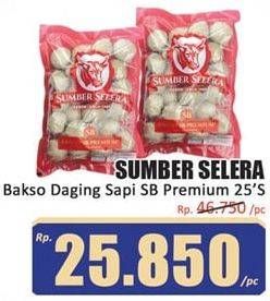 Promo Harga SUMBER SELERA Bakso Sapi SB Premium 25 pcs - Hari Hari