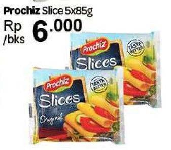 Promo Harga PROCHIZ Slices per 5 pcs 85 gr - Carrefour