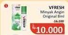 Promo Harga Cap Lang VFresh Aromatherapy Original 8 ml - Alfamidi