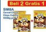 Promo Harga SIMBA Cereal Choco Chips Coklat 55 gr - Indomaret