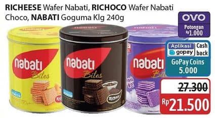 Promo Harga Nabati Bites Richoco, Richeese, Goguma 240 gr - Alfamidi