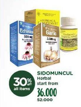 Promo Harga SIDO MUNCUL Herbal Garlic All Variants 30 pcs - Watsons