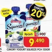 Promo Harga Cimory Squeeze Yogurt All Variants 120 gr - Superindo