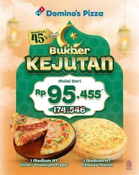 Promo Harga Bukber Kejutan  - Domino Pizza