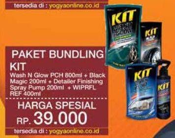 Promo Harga KIT Wash & Glow/Black Magic/Detailer Finishing Spray/Wiper Fluid  - Yogya
