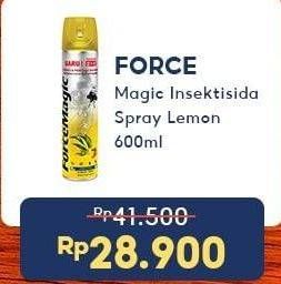 Promo Harga Force Magic Insektisida Spray Lemon 600 ml - Indomaret