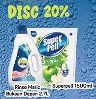 RINSO Detergent Matic Liquid/SUPER PELL Pembersih Lantai