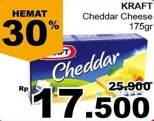 Promo Harga KRAFT Cheese Cheddar 175 gr - Giant