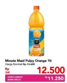 Promo Harga MINUTE MAID Juice Pulpy Orange 1000 ml - Carrefour