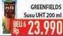 Promo Harga GREENFIELDS UHT per 6 pcs 200 ml - Hypermart