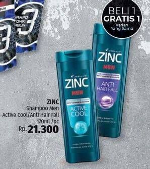 Promo Harga ZINC Men Shampoo 170 ml - LotteMart