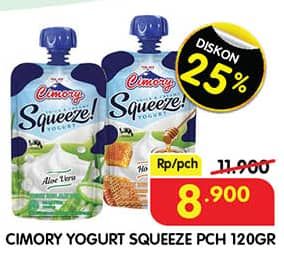 Promo Harga Cimory Squeeze Yogurt 120 gr - Superindo