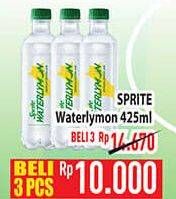 Promo Harga SPRITE Waterlymon 425 ml - Hypermart