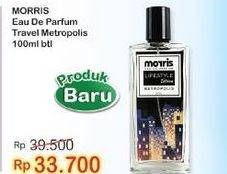 Promo Harga MORRIS Lifestyle Edition Metropolis 100 ml - Indomaret