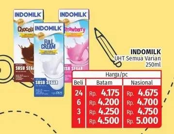Promo Harga Indomilk Susu UHT All Variants 250 ml - Lotte Grosir