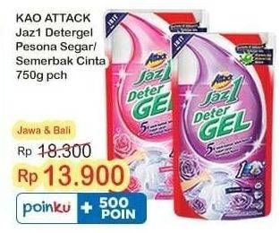 Promo Harga ATTACK Jaz1 DeterGel Pesona Segar, Semerbak Cinta 750 ml - Indomaret