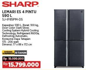Promo Harga Sharp SJ-IF85PM-DS/SL 590 ltr - COURTS