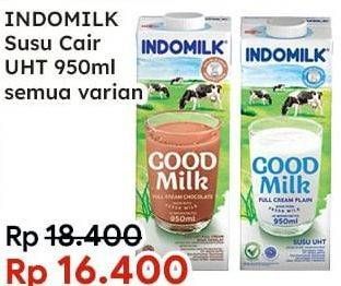 Promo Harga Indomilk Susu UHT All Variants 950 ml - Indomaret