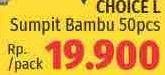 Promo Harga CHOICE L Sumpit Bambu 50 pcs - LotteMart