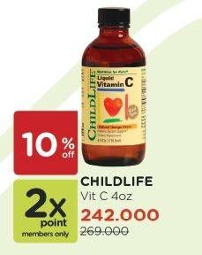 Promo Harga CHILD LIFE Liquid Vitamin C  - Watsons