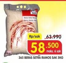 Promo Harga 365 Beras 5 kg - Superindo